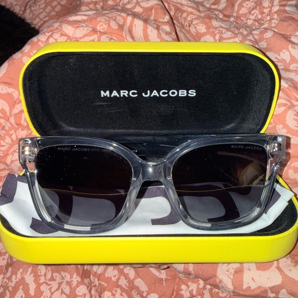 Marc Jacobs Transparent Sunglasses with Dark Lenses NWOT